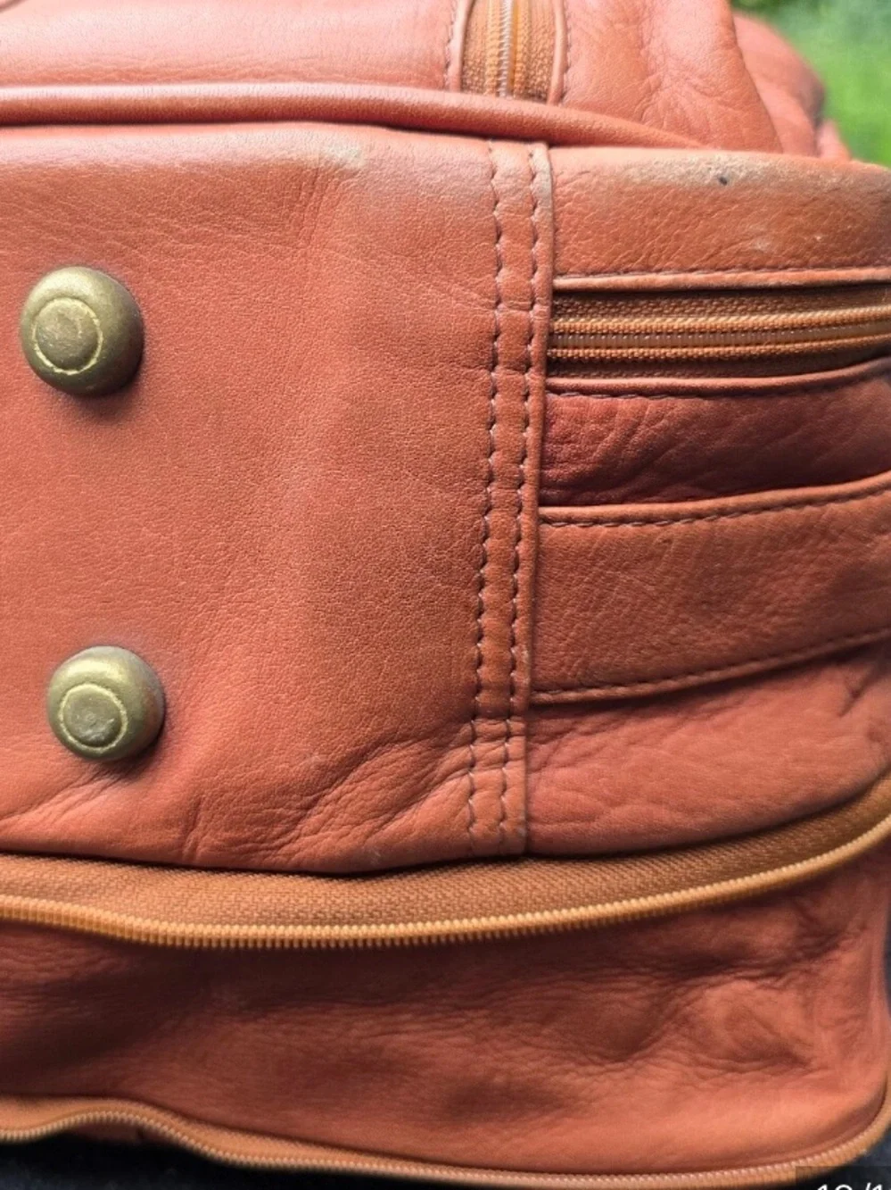 Cortez Pure Leather Vintage 1993 Men's Duffel Bag in Cognac Brown